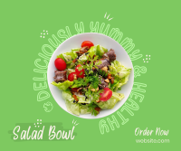 Vegan Salad Bowl Facebook Post