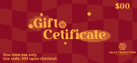 Groovy Retro Gift Certificate Image Preview