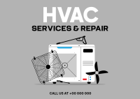 Best HVAC Service Postcard