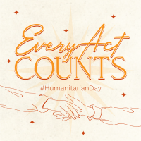 Humanitarian Day Doodles Instagram Post Image Preview