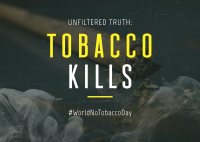 Modern Grunge Tobacco Day Postcard