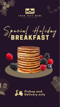 Holiday Breakfast Restaurant Facebook Story