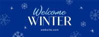 Welcome Winter Facebook Cover Image Preview