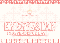 Kyrgyzstan National Celebration Postcard Image Preview