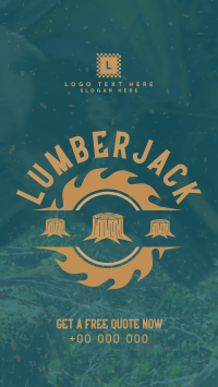 Rustic Master Lumberjack Facebook Story