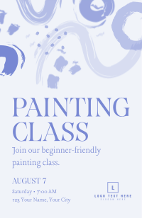 Playful Paint Strokes Invitation