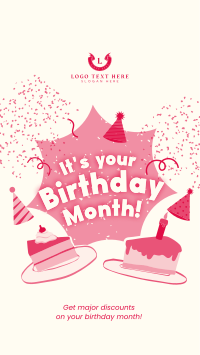 It's your Birthday Month Instagram Story