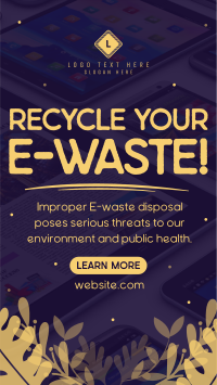 Recycle your E-waste Instagram Reel Image Preview