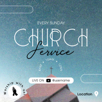 Worship with us Instagram Post