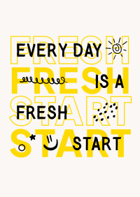 Fresh Start Quote Poster