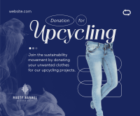 Fashion Upcycling Drive Facebook Post