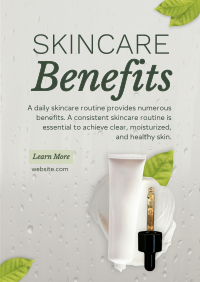 Skincare Benefits Organic Poster