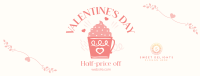 Valentine's Day Cafe Sale Facebook Cover Image Preview