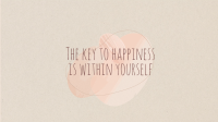 Key to Happiness YouTube Banner