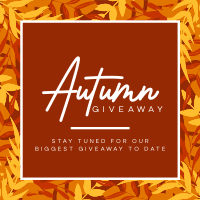 Leafy Autumn Giveaway Instagram Post