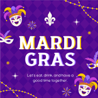 Mardi Gras Masquerade Linkedin Post