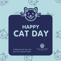 Cat Day Greeting Instagram Post