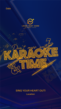 Join Karaoke Time Facebook Story