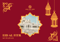 Eid Al Fitr Greeting Postcard