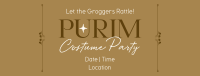 Purim Costume Party Facebook Cover