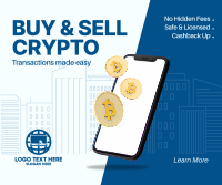 Buy & Sell Crypto Facebook Post