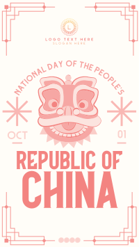 Retro National Day China Facebook Story