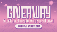 Retro Duotone Giveaway Facebook Event Cover