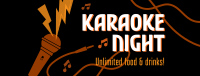 Karaoke Night Facebook Cover