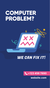 Computer Problem Repair Facebook Story