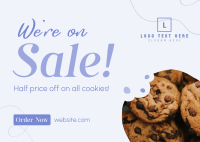 Cookie Dessert Sale Postcard