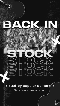 Grunge Back In Stock Instagram Story