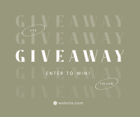 More Giveaway Facebook Post