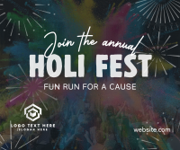 Holi Fest Fun Run Facebook Post