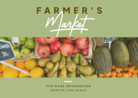 Organic Market Postcard