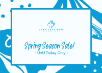 Colorful Spring Sale Postcard