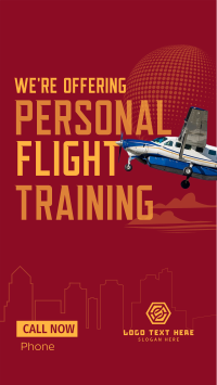 Hiring Flight Instructor Instagram Reel Image Preview