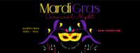 Mardi Gras Carnival Night Facebook Cover