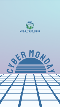 Vaporwave Cyber Monday Instagram Story