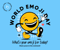 A Happy Emoji Facebook Post