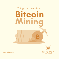 Bitcoin Mining Instagram Post Image Preview