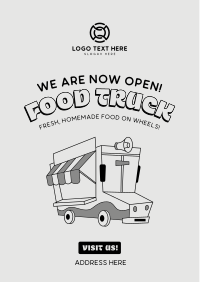 Retro Food Truck Festival Flyer