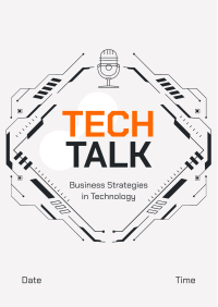 Tech Talk Podcast Flyer