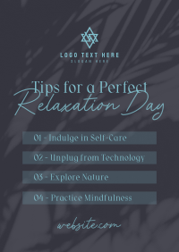 Tips for Relaxation Poster