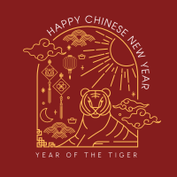 Year of the Tiger Instagram Post