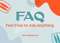 Agnostic Contemporary FAQ Postcard