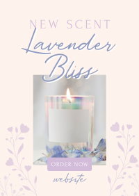 Lavender Bliss Candle Poster