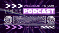 Futuristic Tech Podcast Animation
