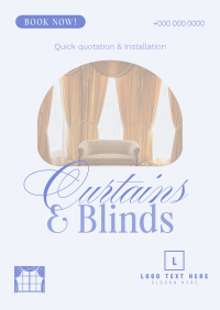 High Quality Curtains & Blinds Flyer Design