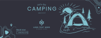 Campsite Sketch Facebook Cover