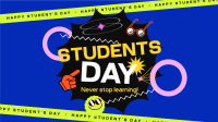 Students Day Greeting Animation